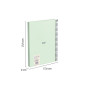 MILAN® Cahier A5 avec couverture rigide, quadrillage 5 x 5 mm, 80 feuilles 95 g/m², collection 430, vert MILAN® Cahier A5 avec couverture rigide, quadrillage 5 x 5 mm, 80 feuilles 95 g/m², collection 430, vert