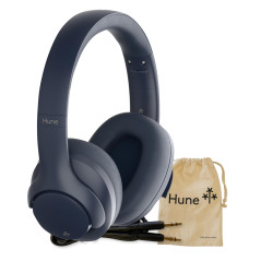 HUNE Flora Écouteurs sans fil On-Ear, Bluetooth V6.0, 70 h d'autonomie, IPX4, assistant vocal, plastique recyclé