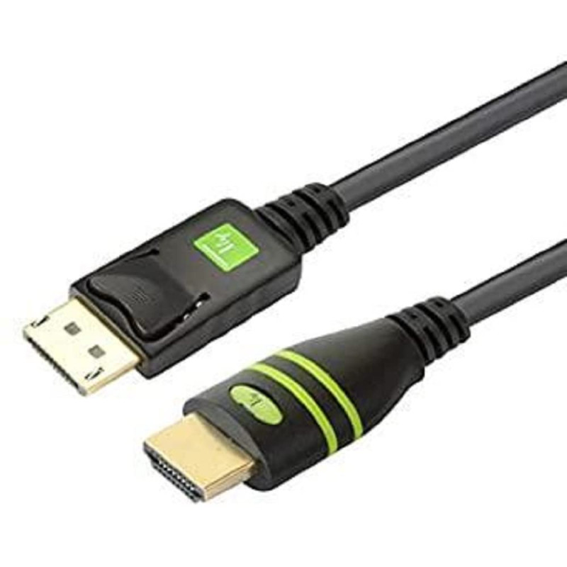 Techly DisplayPort to HDMI Cable Converter 5 m ICOC DSP-H-050 – Câble adaptateur vidéo (DisplayPort, HDMI, Male/Male, Nickel, Bl Techly DisplayPort to HDMI Cable Converter 5 m ICOC DSP-H-050 – Câble adaptateur vidéo (DisplayPort, HDMI, Male/Male, Nickel, Bl