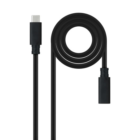 Nano Cable 10.01.4501 - Câble USB 3.2 GEN2X2 100W 4K/60HZ, USB-C/M-USB-C/H, noir, 1 m