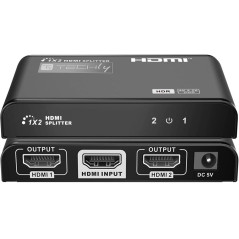 Techly IDATA HDMI2-4K2 répartiteur vidéo HDMI 2x HDMI