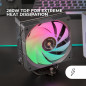 MARS GAMING MCPU-X5ARGB, Dissipateur CPU 280W TDP, 5x Heatpipes HCT Nouvelle Génération, Ventilateur PWM SI Extreme-Silent ARGB MARS GAMING MCPU-X5ARGB, Dissipateur CPU 280W TDP, 5x Heatpipes HCT Nouvelle Génération, Ventilateur PWM SI Extreme-Silent ARGB