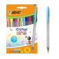 BIC Cristal Multicolour Stylos-bille Pointe Large (1,6 mm) - Encres classiques, fluos et fantaisie de couleurs assorties, pack d BIC Cristal Multicolour Stylos-bille Pointe Large (1,6 mm) - Encres classiques, fluos et fantaisie de couleurs assorties, pack d