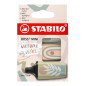 STABILO BOSS MINI Naturevibes - Mini surligneur - Etui carton x 3 surligneurs décorés- coloris Nature STABILO BOSS MINI Naturevibes - Mini surligneur - Etui carton x 3 surligneurs décorés- coloris Nature