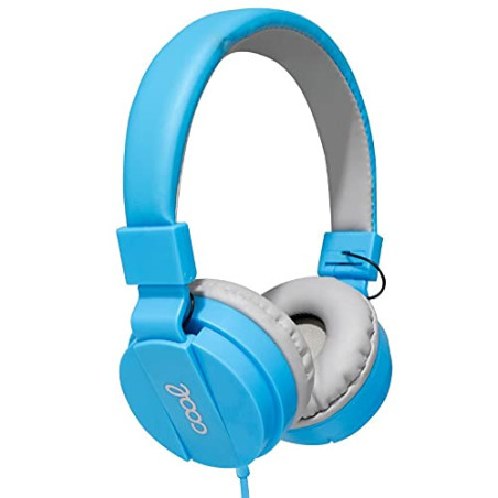 Casque Jack 3,5 mm Cool Toronto avec Micro Bleu