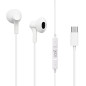 Écouteurs Bouton Cool stéréo Type C avec Micro (numérique) Blanc Écouteurs Bouton Cool stéréo Type C avec Micro (numérique) Blanc