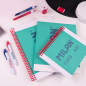 MILAN® Cahier A4 à spirale avec couverture rigide, papier ligné (7 mm), 80 feuilles de 95 g/m², collection Nata® 624 since 1918, MILAN® Cahier A4 à spirale avec couverture rigide, papier ligné (7 mm), 80 feuilles de 95 g/m², collection Nata® 624 since 1918,