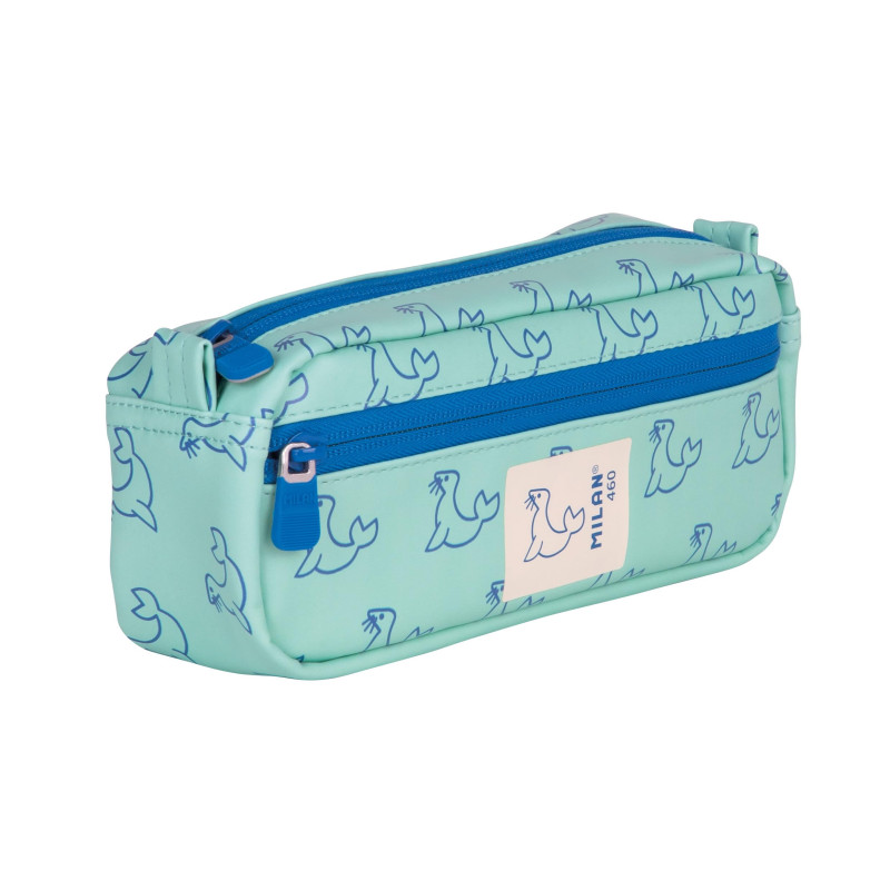 MILAN® Trousse rectangulaire 2 Fermetures éclair, 460 Since 1918, Vert MILAN® Trousse rectangulaire 2 Fermetures éclair, 460 Since 1918, Vert