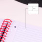 MILAN® Cahier A4 à spirale avec couverture rigide, papier ligné, 80 feuilles crème®, rose MILAN® Cahier A4 à spirale avec couverture rigide, papier ligné, 80 feuilles crème®, rose
