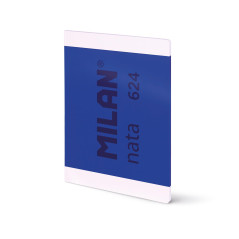MILAN® Cahier A4 encollé, papier ligné (7 mm), 48 feuilles de 95 g/m², collection Nata® 624 since 1918, bleu