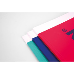 MILAN Cahier A4 encollé, papier quadrillé, 48 feuilles nata, vert