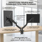 CoolBox M02D - Bras Double écran pour écrans jusqu'à 32", jusqu'à 8 kg par Bras, Hauteur, Inclinaison et Rotation réglables, Rot CoolBox M02D - Bras Double écran pour écrans jusqu'à 32", jusqu'à 8 kg par Bras, Hauteur, Inclinaison et Rotation réglables, Rot