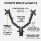 CoolBox M02D - Bras Double écran pour écrans jusqu'à 32", jusqu'à 8 kg par Bras, Hauteur, Inclinaison et Rotation réglables, Rot CoolBox M02D - Bras Double écran pour écrans jusqu'à 32", jusqu'à 8 kg par Bras, Hauteur, Inclinaison et Rotation réglables, Rot