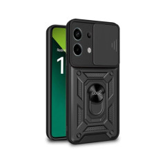 Cool Coque avec Anneau Dur pour Xiaomi Note 13 Pro 5G / Poco X6 5G Noir