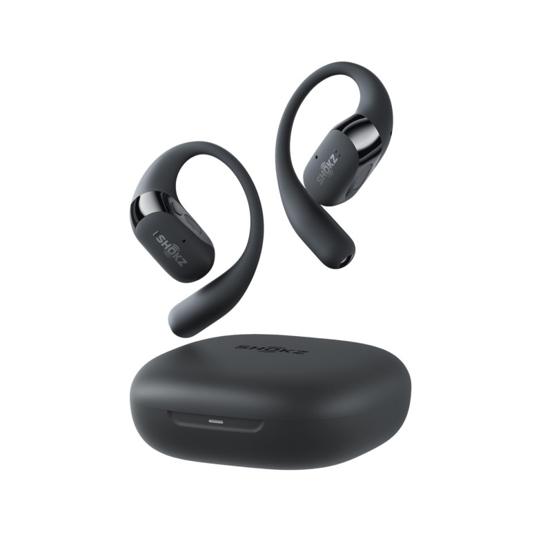 SHOKZ Ecouteurs sans Fil OpenFit 2 Plus à Conduction aérienne Noir