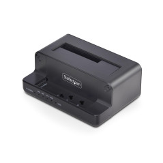 StarTech.com Duplicateur de Disque M.2 NVMe vers 2,5/3,5" SATA, Clonage de SSD à Deux Baies, NVMe à SATA, Jusqu'à 27 Go/Min