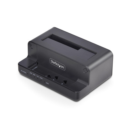 StarTech.com Duplicateur de Disque M.2 NVMe vers 2,5/3,5" SATA, Clonage de SSD à Deux Baies, NVMe à SATA, Jusqu'à 27 Go/Min