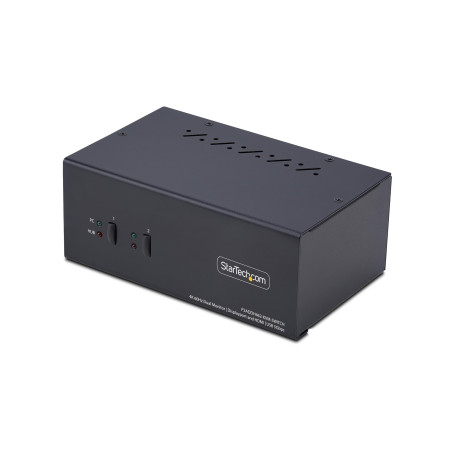 StarTech.com Commutateur KVM 2 Ports DisplayPort et HDMI, 4K 60Hz, Switch KVM, Hub USB 5Gbps 2 Ports, 2 Ports USB HID, TAA