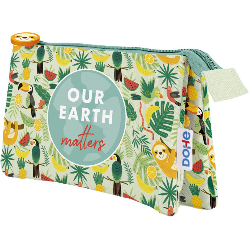 Dohe - Trousse Scolaire Triple - 3 Compartiments, Trousse Polyvalente, Dimensions 23x12x2,5 cm, Fermetures Éclair, Fabriquée en Dohe - Trousse Scolaire Triple - 3 Compartiments, Trousse Polyvalente, Dimensions 23x12x2,5 cm, Fermetures Éclair, Fabriquée en