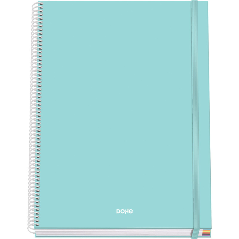 DOHE - Cahier A4 Quadrillé - 100 Feuilles Épaisseur 90 g/m², Format 22,8x30 cm, Couverture Rigide, Reliure à Anneaux et Élastiqu DOHE - Cahier A4 Quadrillé - 100 Feuilles Épaisseur 90 g/m², Format 22,8x30 cm, Couverture Rigide, Reliure à Anneaux et Élastiqu