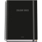 DOHE - Cahier A5 Quadrillé - 100 Feuilles Épaisseur 90 g/m², Format 16,2x21 cm, Couverture Rigide, Reliure à Anneaux et Élastiqu DOHE - Cahier A5 Quadrillé - 100 Feuilles Épaisseur 90 g/m², Format 16,2x21 cm, Couverture Rigide, Reliure à Anneaux et Élastiqu