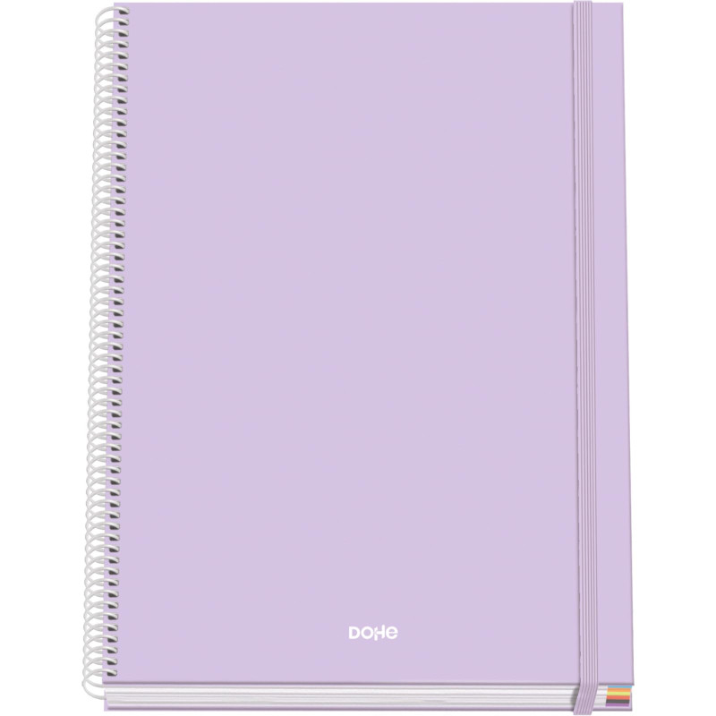 DOHE - Cahier A4 Quadrillé - 100 Feuilles Épaisseur 90 g/m², Format 22,8x30 cm, Couverture Rigide, Reliure à Anneaux et Élastiqu DOHE - Cahier A4 Quadrillé - 100 Feuilles Épaisseur 90 g/m², Format 22,8x30 cm, Couverture Rigide, Reliure à Anneaux et Élastiqu