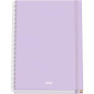 DOHE - Cahier A4 Quadrillé - 100 Feuilles Épaisseur 90 g/m², Format 22,8x30 cm, Couverture Rigide, Reliure à Anneaux et Élastiqu DOHE - Cahier A4 Quadrillé - 100 Feuilles Épaisseur 90 g/m², Format 22,8x30 cm, Couverture Rigide, Reliure à Anneaux et Élastiqu