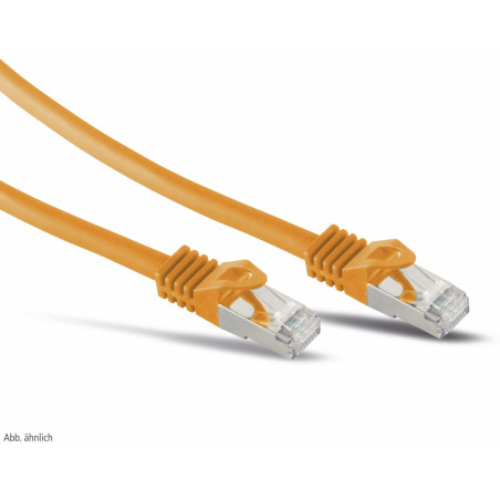EFB-Elektronik Câble patch RJ45 S/FTP Cat.6A LSZH Cat. 7 Orange 5 m