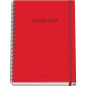 DOHE - Cahier A4 Quadrillé - 100 Feuilles Épaisseur 90 g/m², Format 22,8x30 cm, Couverture Rigide, Reliure à Anneaux et Élastiqu DOHE - Cahier A4 Quadrillé - 100 Feuilles Épaisseur 90 g/m², Format 22,8x30 cm, Couverture Rigide, Reliure à Anneaux et Élastiqu