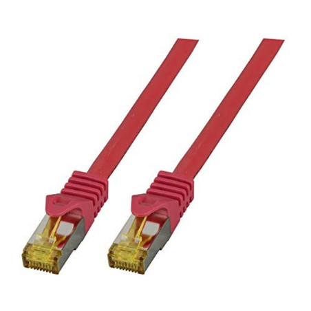 Câble patch cat.7 Plug RJ45 6 A S/FTP LSZH 5 m Rouge