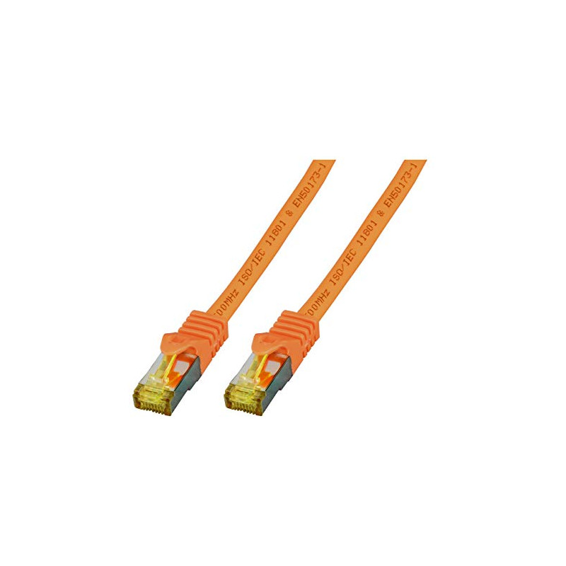 EFB-Elektronik - Câble réseau CAT. 7-7,5 m - Câble Ethernet - Connecteur RJ45, S/FTP LSZH - Orange EFB-Elektronik - Câble réseau CAT. 7-7,5 m - Câble Ethernet - Connecteur RJ45, S/FTP LSZH - Orange