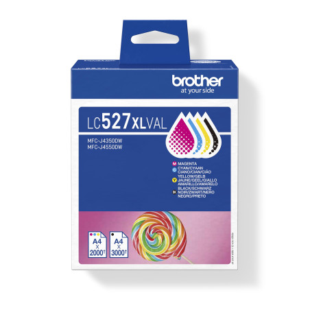 Brother LC527XLVAL Cartouche d'encre d'origine, Pack économique