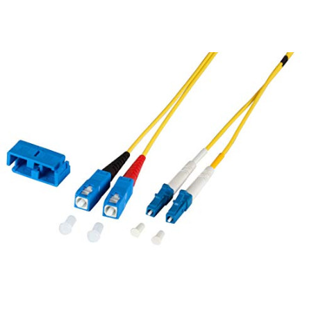 EFB ELEKTRONIK O0360.10 CABLE DE FIBRA OPTICA 10 M OS2 LC SC AMARILLO