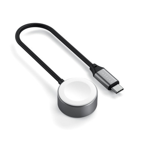 SATECHI Chargeur Magnétique USB C pour Apple Watch – Chargeur sans Fil 5 W, Câble Tressé 19 cm Renforcé, Compatible Apple Watch