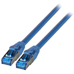 EFB Elektronik K5525FBL.5 câble de réseau 5 m Cat6a S/FTP (S-STP) Bleu - Câbles de réseau (5 m, Cat6a, S/FTP (S-STP), RJ-45, RJ-