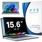 PYS Filtre écran Confidentialité 15,6 Pouces 16:9 - Protecteur d'écran Anti Espion, Film Anti-Lumière Bleu, Compatible avec HP/D