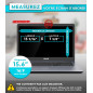 PYS Filtre écran Confidentialité 15,6 Pouces 16:9 - Protecteur d'écran Anti Espion, Film Anti-Lumière Bleu, Compatible avec HP/D
