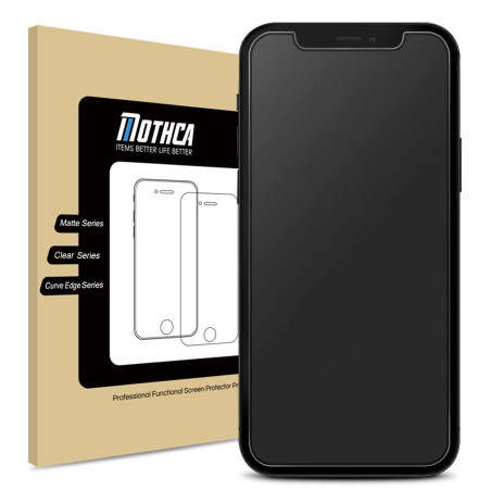Mothca Mat Verre Trempé pour iPhone 12 Mini, 9H Dureté Anti-Reflet & Anti-Trace, Montage Sans Bulles, Lot de 1
