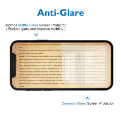 Mothca Mat Verre Trempé pour iPhone 12 Mini, 9H Dureté Anti-Reflet & Anti-Trace, Montage Sans Bulles, Lot de 1