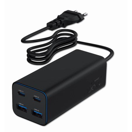 Gembird Chargeur Rapide USB-PD 4 Ports 100 W GaN - Noir