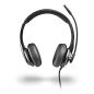 NGS VOX605 USB-C Casque Stéréo avec Microphone Flexible, USB-A Inclus, Annulation du Bruit, Contrôle du Volume, Bandeau renforcé