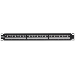 TRENDnet, TC-P24C6AS, Panneau de brassage 24 ports Cat6A blindé 1U, noir