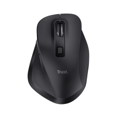 Trust Fyda Souris sans Fil Rechargeable Bluetooth + 2.4 GHz, Repose-Pouce Ergonomique, 50% Plastique Recyclé, 800-2400 DPI, Sour