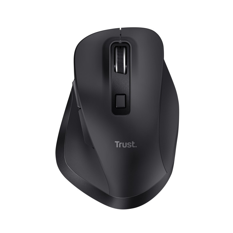 Trust Fyda Souris sans Fil Rechargeable Bluetooth + 2.4 GHz, Repose-Pouce Ergonomique, 50% Plastique Recyclé, 800-2400 DPI, Sour Trust Fyda Souris sans Fil Rechargeable Bluetooth + 2.4 GHz, Repose-Pouce Ergonomique, 50% Plastique Recyclé, 800-2400 DPI, Sour