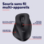 Trust Fyda Souris sans Fil Rechargeable Bluetooth + 2.4 GHz, Repose-Pouce Ergonomique, 50% Plastique Recyclé, 800-2400 DPI, Sour Trust Fyda Souris sans Fil Rechargeable Bluetooth + 2.4 GHz, Repose-Pouce Ergonomique, 50% Plastique Recyclé, 800-2400 DPI, Sour
