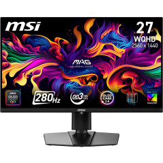 MSI MAG 271QP QD-OLED X28 écran Gaming 27" WQHD - Dalle Quantum Dot OLED 2560 x 1440, 280Hz / 0,03ms, DisplayHDR True Black 400,