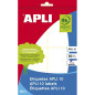 APLI – etichette 50 x 70 mm bianco, 10 Pezzi