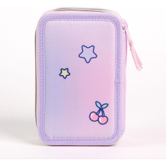 Trousse avec Accessoires Giotto Stitch avec marqueurs, Crayons et stylos | Trousse Scolaire complète avec Motif Disney, Point (S