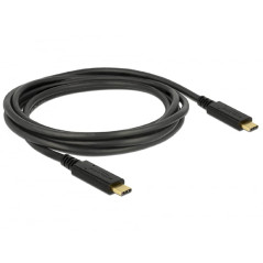 DeLOCK 83668 câble USB 2 m USB 3.2 Gen 1 (3.1 Gen 1) USB C Noir