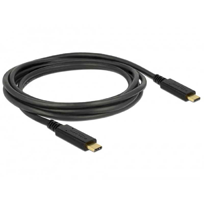 DeLOCK 83668 câble USB 2 m USB 3.2 Gen 1 (3.1 Gen 1) USB C Noir